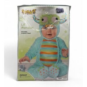 Infant Toddler Lil' Monster  Costume, size 6-12 Months EUC Spirit Halloween